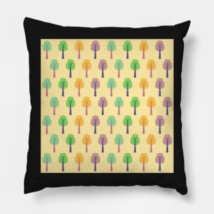 Colorful little trees Pillow