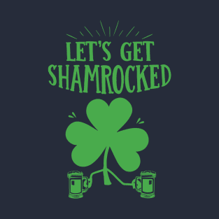 Let's Get Shamrocked with Beer Illustration funny and awesome T-Shirt