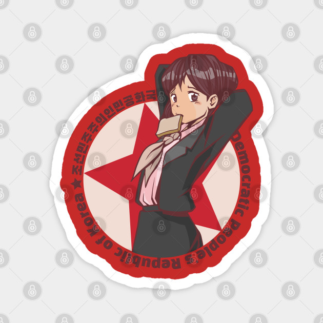 NORTH KOREAN ANIME GIRL - North Korean - Magnet | TeePublic NORTH KOREAN ANIME GIRL - North Korean - Magnet | TeePublic