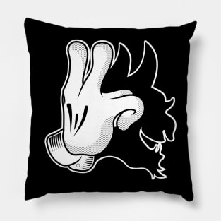 devil's hand Pillow