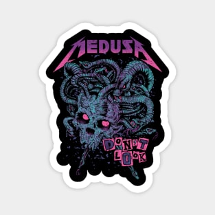 "MEDUSA" PURPLE TEAL PINK Magnet