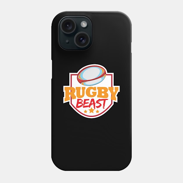 Rugby Player Phone Case by maxcode