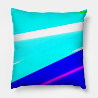 blue pink purple white abstract texture Pillow