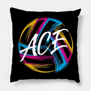 Volleyball ACE Tee Shirt Pillow