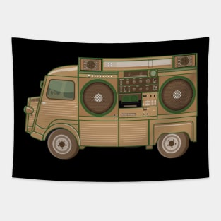 Citroen HY - Boombox Van- Huge Ghettoblaster on a Classic Van. Tapestry