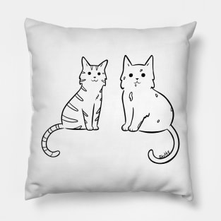 Two Cats Pillow