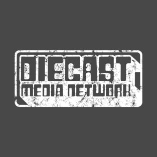 Diecast Media Network (Plastic - White on Asphalt - Worn) T-Shirt