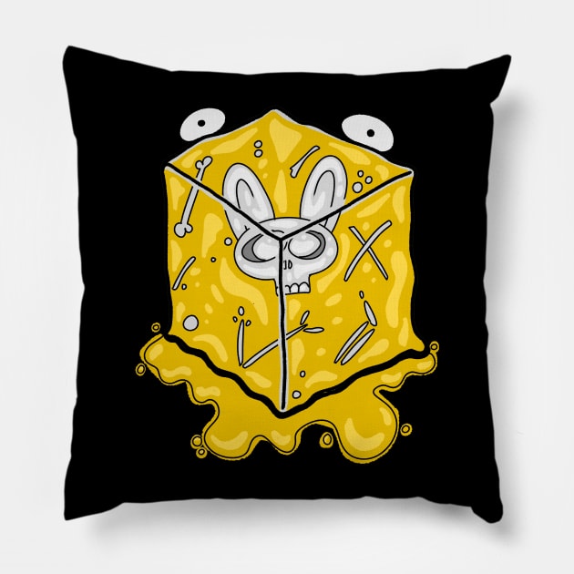 Its a cube or a bunny Pillow by paintchips