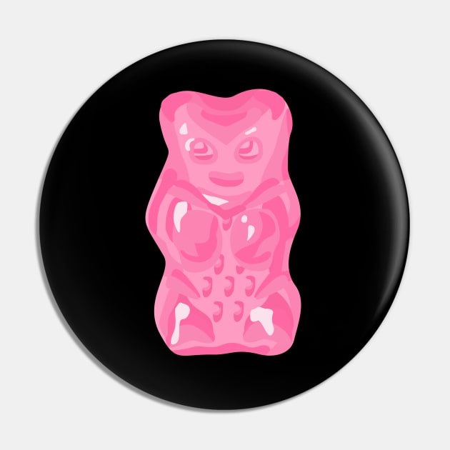 Pink Gummy Bear Pin by XOOXOO