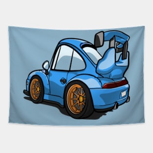 RWB Porsche Caricature Tapestry