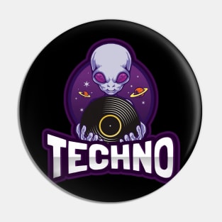 TECHNO - Alien Wax Pin