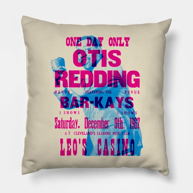 otis Redding offset graphic poster Pillow by HAPPY TRIP PRESS