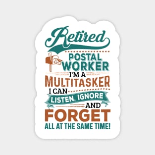 Retired Postal Worker Magnet
