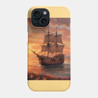 The Mayflower Sailing Ship Phone Case