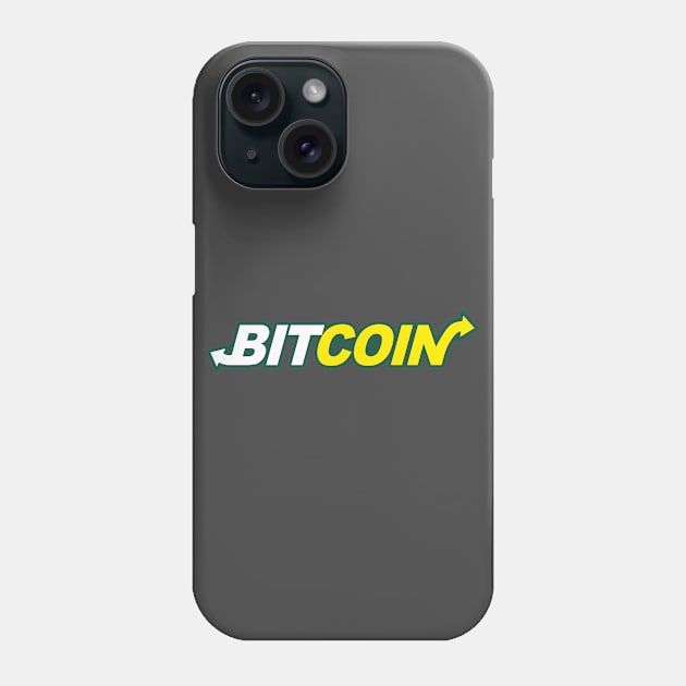 Bitcoin Logo Mashup Phone Case by phneep