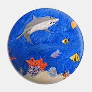 shark in underwater world Pin