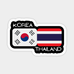 Korean Thai - Korea, Thailand Magnet