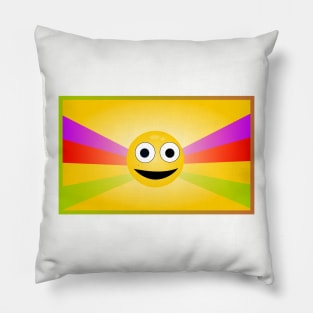 funny design smiling face Pillow