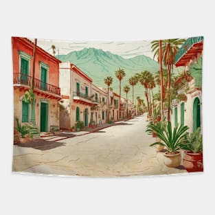 Todos Santos Baja California Sur Mexico Vintage Tourism Travel Tapestry