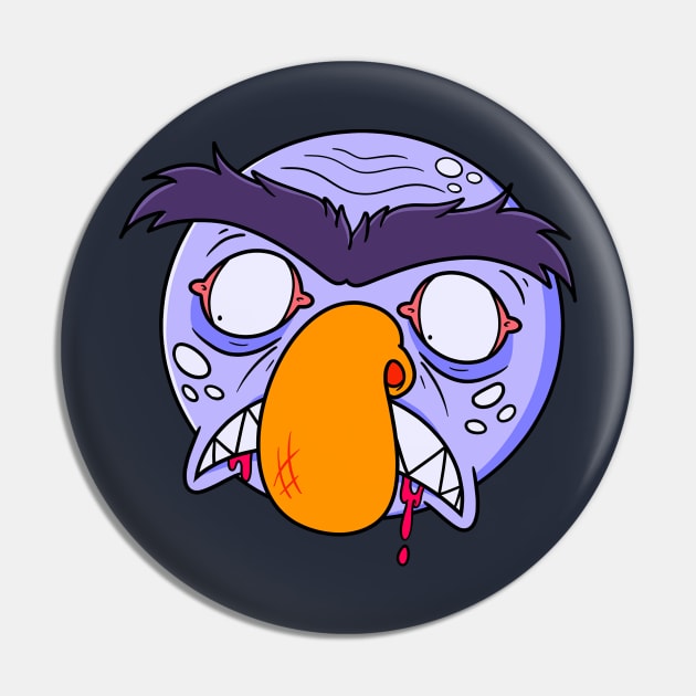 Pissed Off Moon Pin by Get A Klu Comics