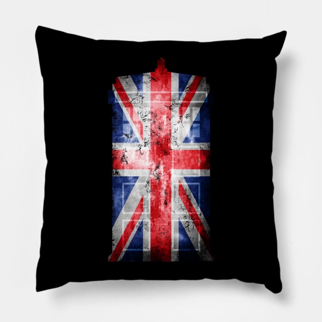 Tardis Union Jack Pillow by redbaron_ict