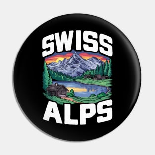 Swiss Alps. Traveling Pin