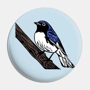 Black-Throated Blue Warbler Bird Pin