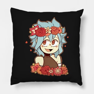 Levy Flower Crown sticker Pillow