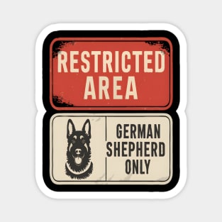 Funny German Shepherd Dad Dog Lover Vintage Magnet