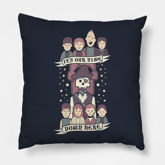 Down Here Pillow by HandsOffMyDinosaur