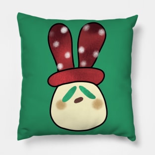 red bunny-room Pillow