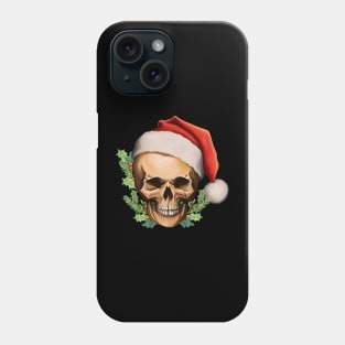 skeleton santa skull christmas Phone Case