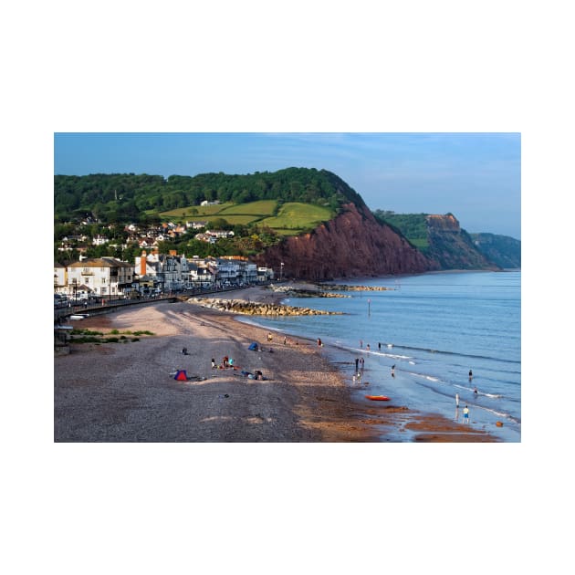 Sidmouth Seafront and Beach by galpinimages