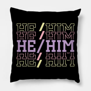 He/Him Pillow