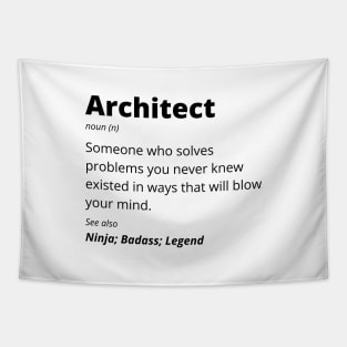 Architect - Ninja, Badass, Legend Tapestry