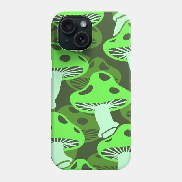 Double Mushroom Pattern 3 Phone Case by knitetgantt