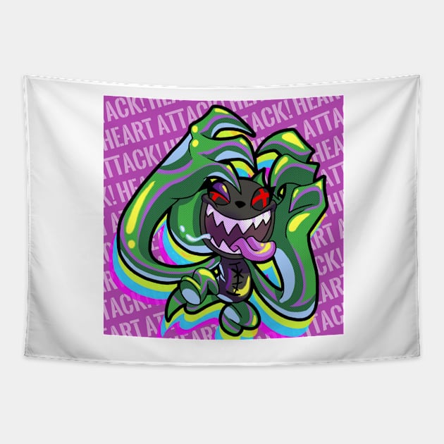 Vitriol Heart Attack (Clean) Tapestry by NeroStreet