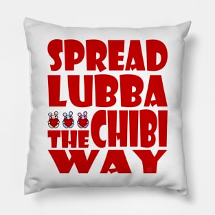 Three Chibis: Spread Lubba the Chibi Way Pillow