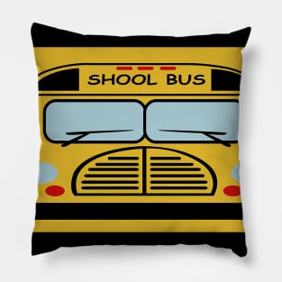 School Bus Face Mask Pillow