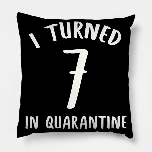 I Turned 7 In Quarantine Pillow by llama_chill_art