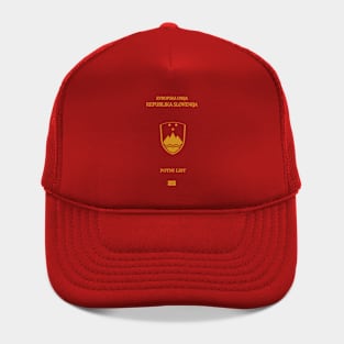 Slovenia passport Hat
