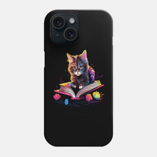 American Bobtail Reads Book Phone Case