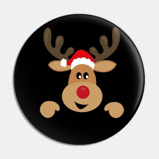 Reindeer Christmas Pin