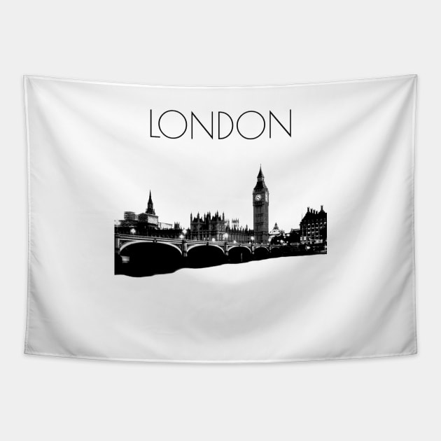 London Thames and Big Ben Tapestry by Michelle Le Grand