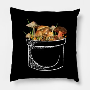 I Love Mushrooms In My Pocket by Tobe Fonseca Pillow