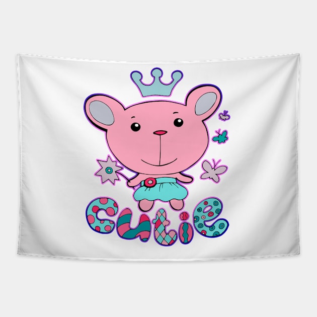 cutie fairy mouse Tapestry by Jlissenok