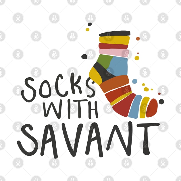 Socks with Savant by DIGITAL MERCH CREATIONS