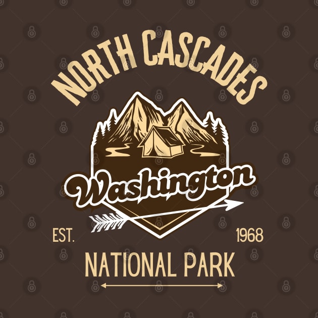 North Cascades National Park by Indieteesandmerch