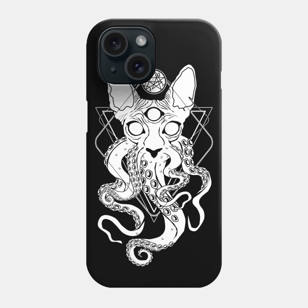 CATHULHU - the cosmic tentacle cat Phone Case by Von Kowen