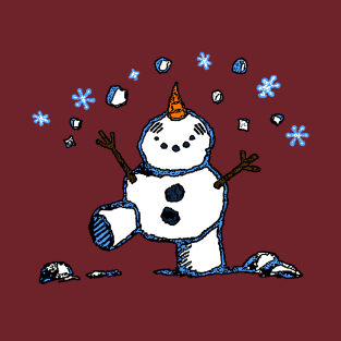 Snowman Juggler T-Shirt